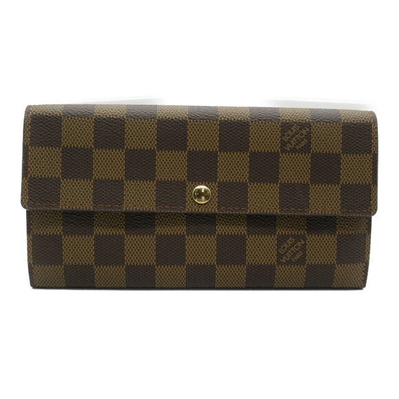 Louis Vuitton Handbags - Louis Vuitton Sarah Portefeuille Wallet Bifold Canvas Damier Leather Brown